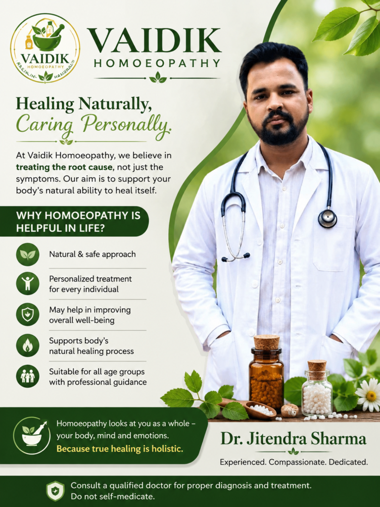 Dr Jitendra Sharma Vaidik homeopathy